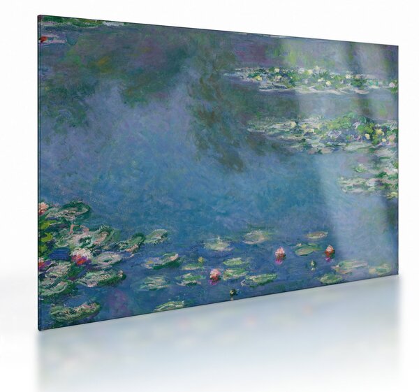 Sklenený obraz - Claude Monet, Water Lilies, reprodukcia (70x50 cm)