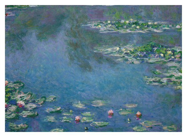 Sklenený obraz - Claude Monet, Water Lilies, reprodukcia (70x50 cm)