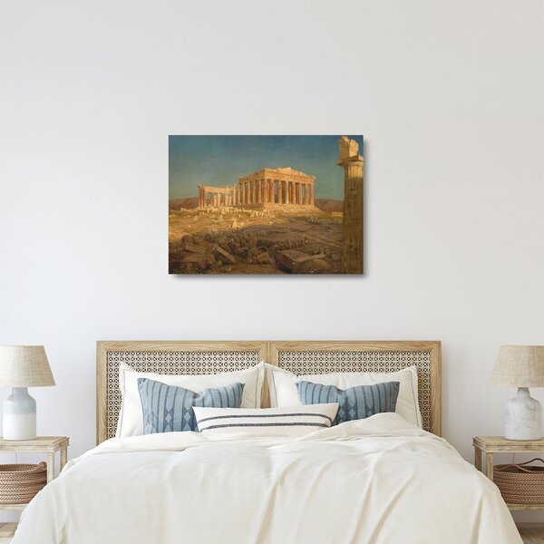 Sklenený obraz - Frederic Edwin Church, The Parthenon, reprodukcia (70x50 cm)