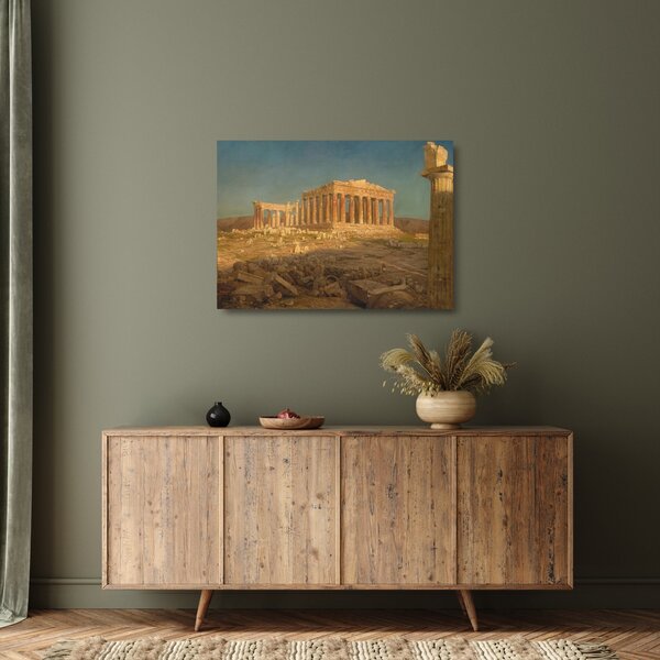 Sklenený obraz - Frederic Edwin Church, The Parthenon, reprodukcia (70x50 cm)