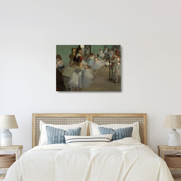 Sklenený obraz - Edgar Degas, The Dance Class, reprodukcia (70x50 cm)