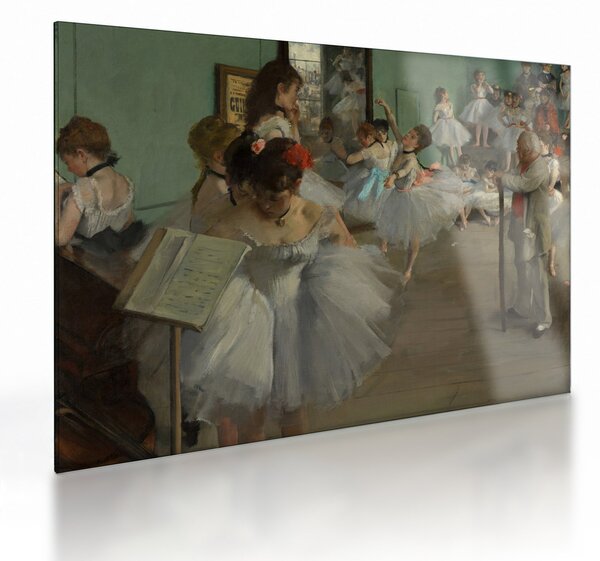 Sklenený obraz - Edgar Degas, The Dance Class, reprodukcia (70x50 cm)