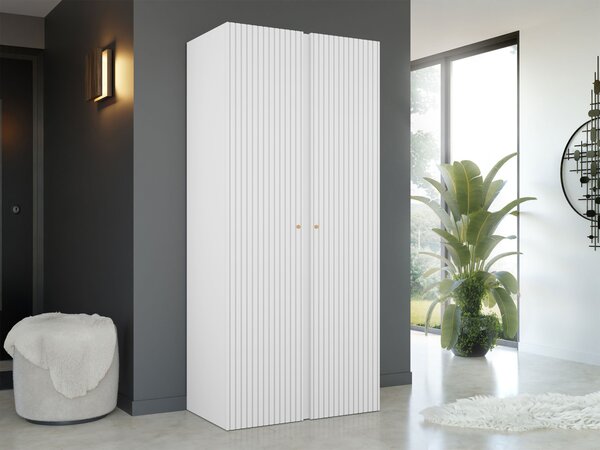 Mirjan24 Vešiaková skriňa Towiro Slim 2D, Farby: Biela 5903211213670