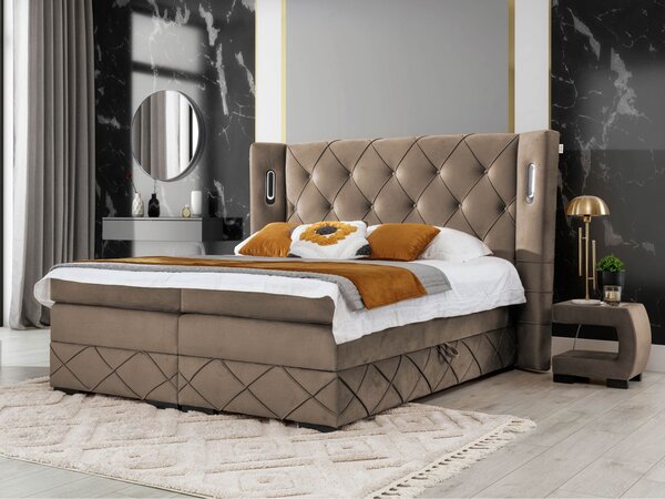 Mirjan24 Kontinentálna posteľ Banjul Lux, Rozmer postele: 120x200, Dostupné poťahy: Kameleon 09 5903211225260