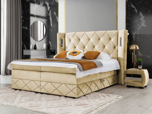 Mirjan24 Kontinentálna posteľ Banjul Lux, Rozmer postele: 120x200, Dostupné poťahy: Kameleon 09 5903211225260
