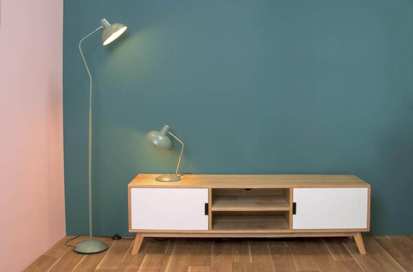 MUZZA STOLNÁ LAMPA HOOD ZELENÁ