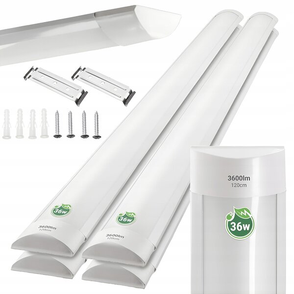 4x LED panelová lampa 120 cm 40W BERGE