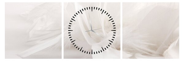 Obraz - Perie (s hodinami) (90x30 cm)