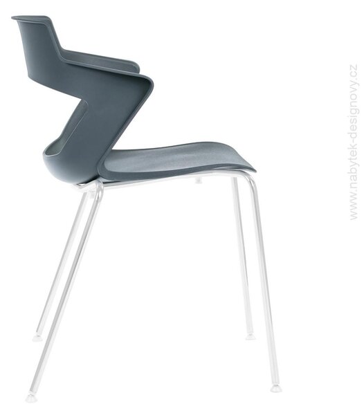 ANTARES - V21601008 - 2160 PC AOKI PLAST SEDA ANTRACIT, Šedá