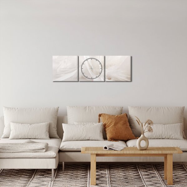 Obraz - Perie (s hodinami) (90x30 cm)