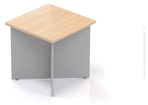 NABYTOK-DIZAJNOVY.SK - Konferenčný stôl KOMFORT, drevená podnož, 70×70×76 cm, calvados – SKA34 03