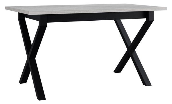 Mirjan24 Rozkladací stôl Elarno 80 x 140/180 I, Morenie: biela - L, Farby nožičiek: čierne kovové 5903211234644