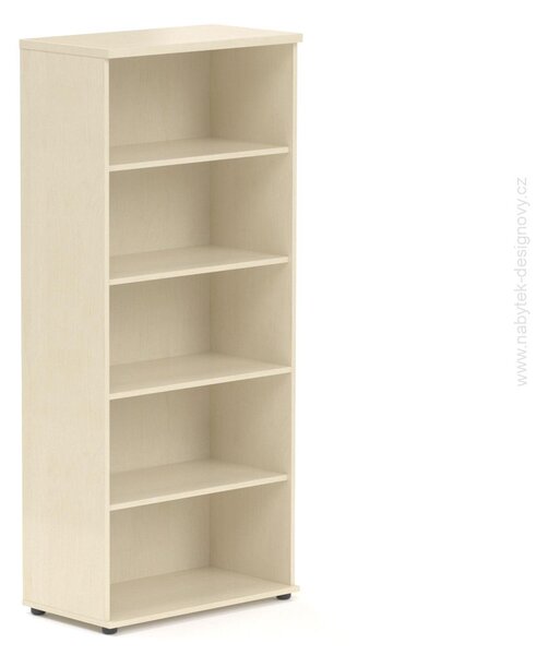 NABYTOK-DIZAJNOVY.SK - Kancelársky regál KOMFORT, 80×38,5×183,5 cm, bez dverí, calvados – S580 03