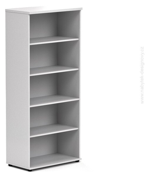 NABYTOK-DIZAJNOVY.SK - Kancelársky regál KOMFORT, 80×38,5×183,5 cm, bez dverí, calvados – S580 03