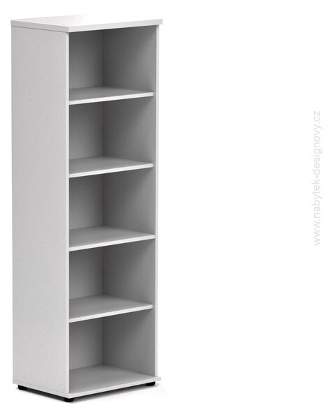 NABYTOK-DIZAJNOVY.SK - Kancelársky regál KOMFORT, 40×38,5×183,5 cm, bez dverí, calvados – S540 03