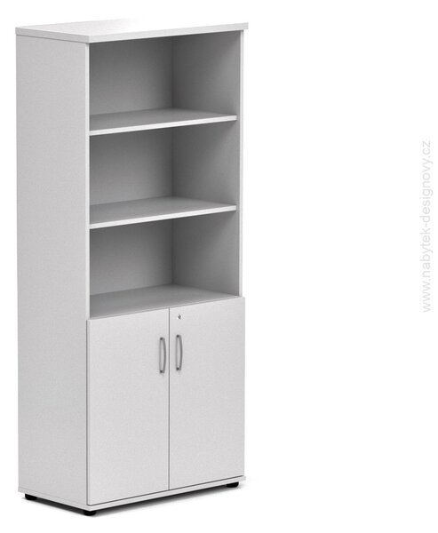 NABYTOK-DIZAJNOVY.SK - Kancelárska skriňa KOMFORT, 80×38,5×183,5 cm, dvere 2/5, javor – S582 12