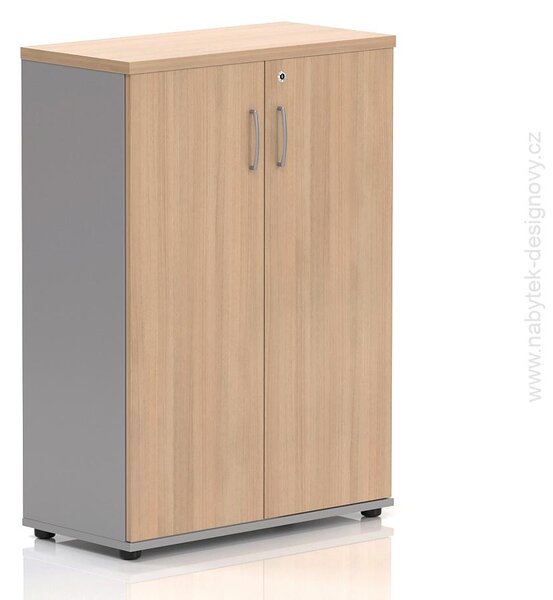 NABYTOK-DIZAJNOVY.SK - Kancelárska skriňa KOMFORT, 80×38,5×113 cm, dvere 3/3, buk – S383 11