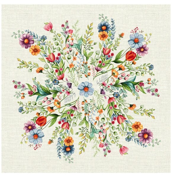 Gobelínový obrus na stôl MIGD040 Farba Viacfarebná Rozmery 93x93 cm