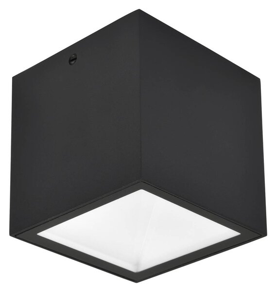 LUTEC Vonkajšie stropné LED svietidlo GEMINI, čierne, 9 x cm, IP65, Čierna, Hliník, Moderný, Stropné svetlo