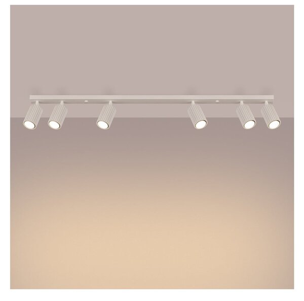 Krémovobiele bodové svietidlo 6,5x117 cm Gleam – Sollux