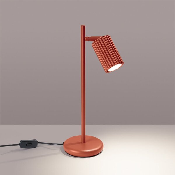 Stolová lampa v tehlovej farbe (výška 43 cm) Gleam – Sollux