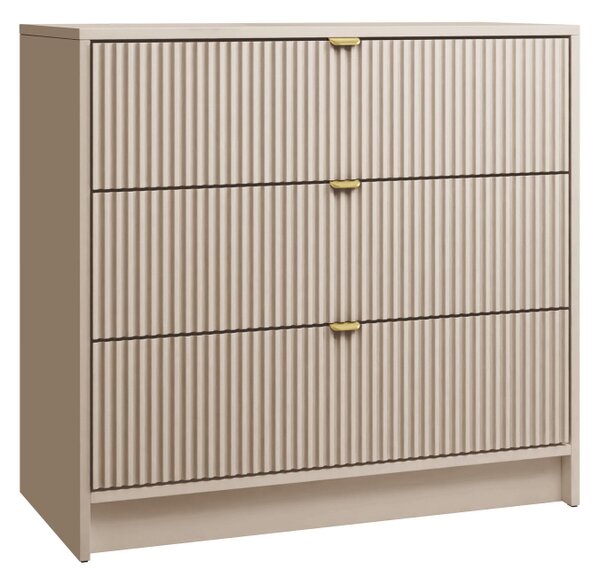 Mirjan24 Komoda Razimo 3SZ, Farby: Biely velvet 5903211293986