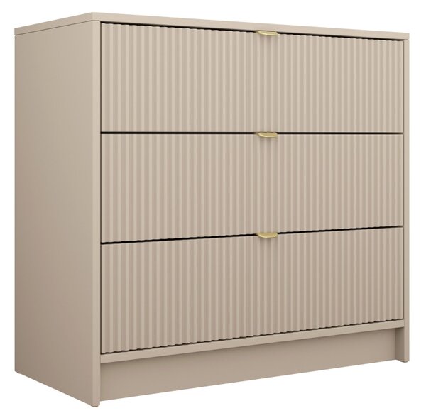 Mirjan24 Komoda Razimo 3SZ, Farby: Biely velvet 5903211293986