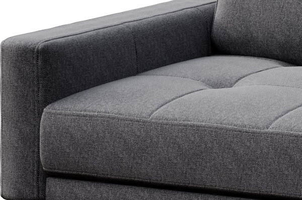MUZZA ROHOVÁ POHOVKA MUSSO TUFTED tmavosivá pravá