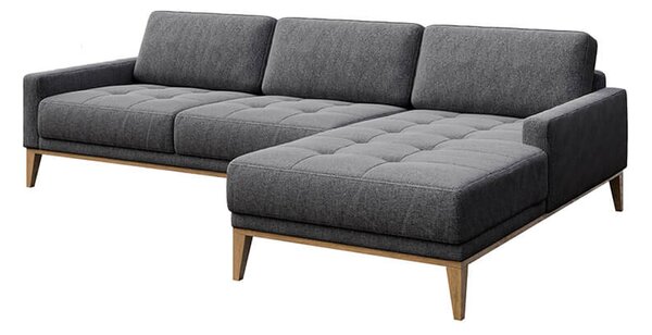 MUZZA ROHOVÁ POHOVKA MUSSO TUFTED tmavosivá pravá
