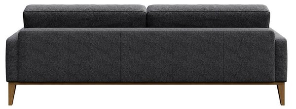 MUZZA POHOVKA TROJMIESTNA MUSSO TUFTED tmavosivá