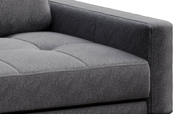 MUZZA ROHOVÁ POHOVKA MUSSO TUFTED tmavosivá ľavá