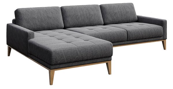 MUZZA ROHOVÁ POHOVKA MUSSO TUFTED tmavosivá ľavá