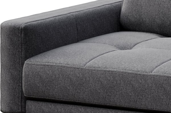 MUZZA POHOVKA TROJMIESTNA MUSSO TUFTED tmavosivá