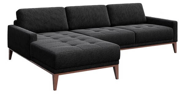 MUZZA ROHOVÁ POHOVKA MUSSO TUFTED ANTRACIT ĽAVÁ