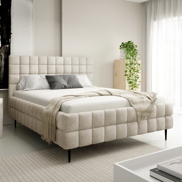 MEBLINE Čalúnená posteľ ARDEN N 140x200 coral 15