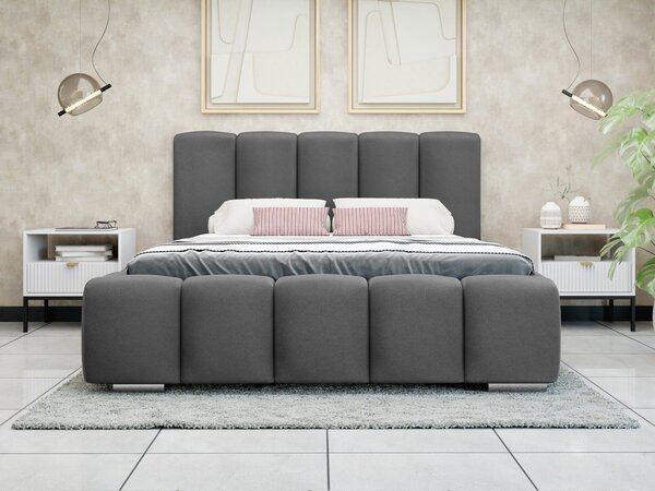 Mirjan24 Čalúnená manželská posteľ Lisko, Rozmer postele: 140x200, Farba poťahu: Paros 01 5903211307027