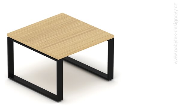 Konferenčný stolík EPIC, 80cm, oceľová podnož O, výška 54cm (Konferenčný stolík EPIC, 80cm, oceľová podnož O, výška len 54cm)
