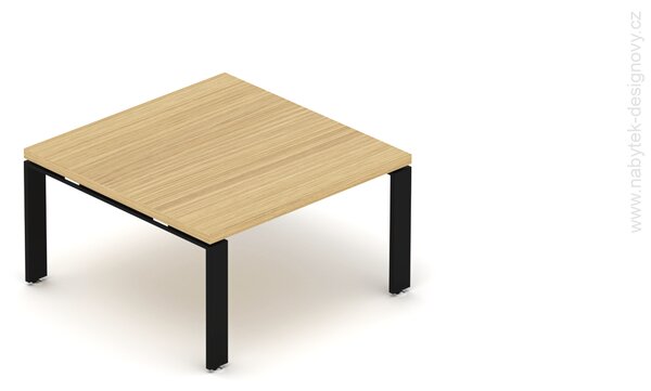 Konferenčný stolík EPIC, 80cm, oceľová podnož U, výška 54cm (Konferenčný stolík EPIC, 80cm, oceľová podnož U, výška len 54cm)