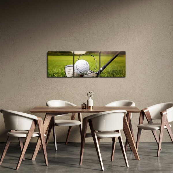 Obraz - Golf (s hodinami) (90x30 cm)