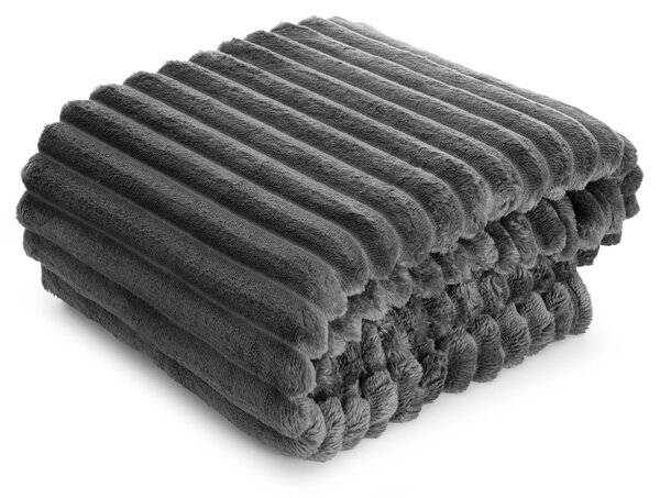 DEKA Z MIKROFLANELU SOFT 70X160 CM SIVÁ