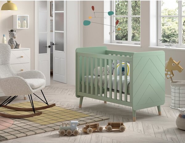 Postieľka z borovicového dreva v petrolejovej farbe 60x120 cm BILLY – Vipack