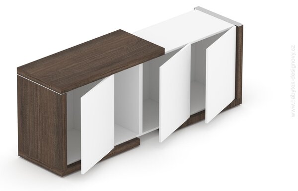 Manažérska zostava stola s komodou SOLID Z4, dĺžka stola 160cm (Manažérska zostava SOLID Z4, stôl s komodou, dĺžka stola 160cm)