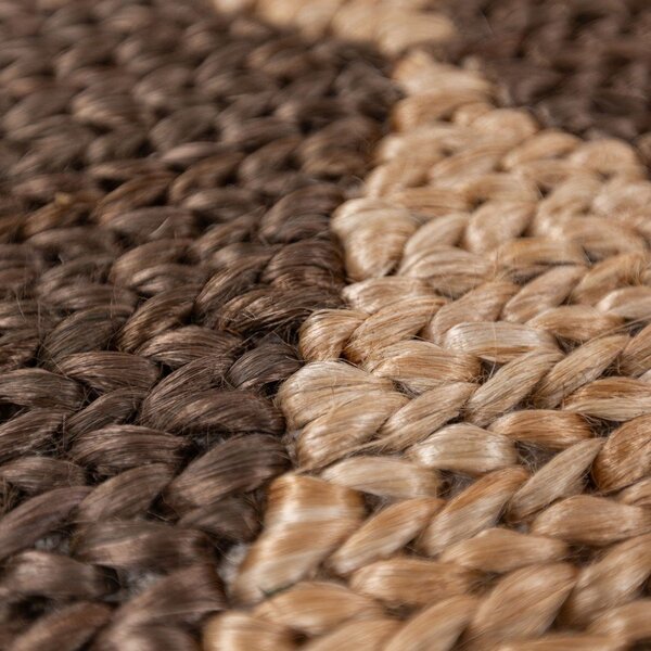 Hnedý/v prírodnej farbe ručne tkaný koberec s prímesou juty 120x170 cm Effie Diamond – Flair Rugs