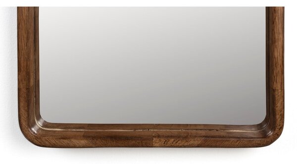 Nástenné zrkadlo s dreveným rámom 34x120 cm Nyko – White Label