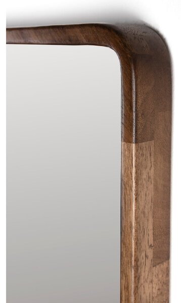 Nástenné zrkadlo s dreveným rámom 34x120 cm Nyko – White Label