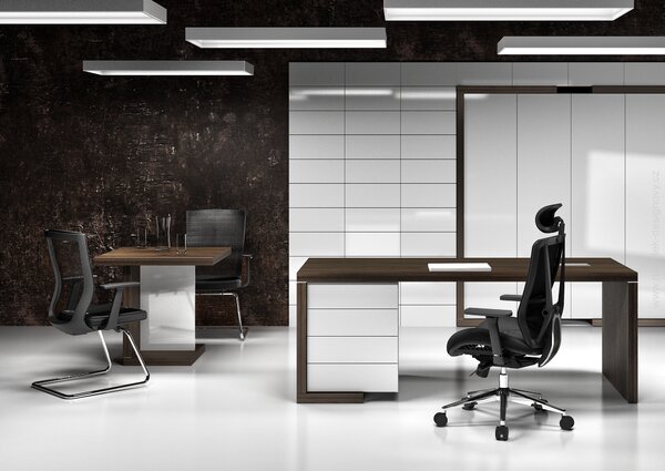 Manažérsky konferenčný stolík SOLID, štvorcový 80x80cm (Manažérsky konferenčný stolík SOLID, štvorcový 80x80cm, výška 75cm)