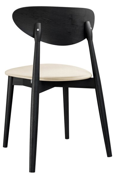 Mirjan24 Čalúnená jedálenská stolička KT65/C, Dostupné poťahy: Magic Velvet 2250, Farby: czarny 5903211313615