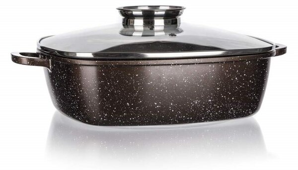 Banquet Pekáč s nepriľnavým povrchom PREMIUM Dark Brown 28 x 28 x 8 cm