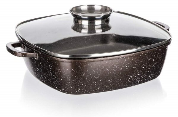 Banquet Pekáč s nepriľnavým povrchom PREMIUM Dark Brown 28 x 28 x 8 cm