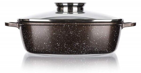Banquet Pekáč s nepriľnavým povrchom PREMIUM Dark Brown 28 x 28 x 8 cm